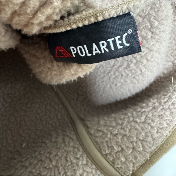 L.L. Bean Vintage Beige Fleece sherpa Outerwear barn coat - Picture 8 of 12